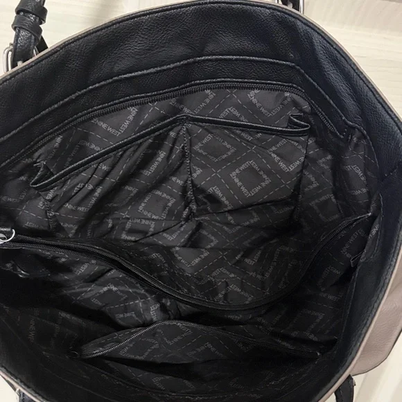 Nine West Gray/Taupe and Black Tote Bag - Picture 9 of 9